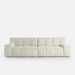 Werdomo Sofa z regulowanym siedziskiem jasnobeżowa CAMPILE