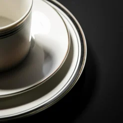 Filiżanki I Spodki|Talerze^Spodek porcelanowy ART DECO 15.5 cm