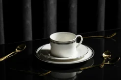Filiżanki I Spodki|Talerze^Spodek porcelanowy ART DECO 15.5 cm