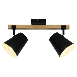 Discount Zumaline Spot listwa 2 reflektory drewno czarna ELTI