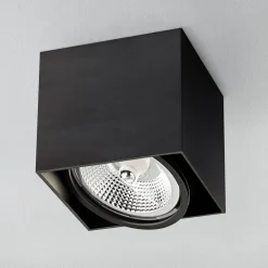 Zumaline Spoty Natynkowe^Spot natynkowy 1-punktowy czarny BOX SL 1
