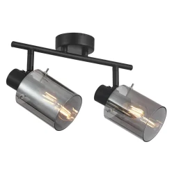 Outlet inny Spot regulowany 2 reflektorki czarny SARDO