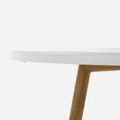 Best inny Stół ogrodowy biały LIXEL 90 cm