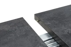 Stoły^Stół rozkładany industrialny ciemny beton VAST
