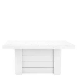 Discount Stół rozkładany KOLOS II biały / nadruk marble marmur połysk