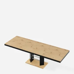 Clearance inny Stół rozkładany LINOSA LUX LAMI laminat dąb artisan czarny połysk