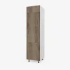 inny Szafki Kuchenne^Słupek pod lodówkę wysoki BASIC PLUS BP/D60SL-220 dark rockfort hickory