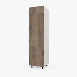 inny Szafki Kuchenne^Słupek pod lodówkę wysoki BASIC PLUS BP/D60SL-220 dark rockfort hickory