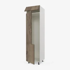 inny Szafki Kuchenne^Słupek pod lodówkę wysoki BASIC PLUS BP/D60SL-220 dark rockfort hickory