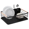 Prima Cucina Suszarki I Ociekacze^Suszarka do naczyń czarna 43,5x33x14,5 cm