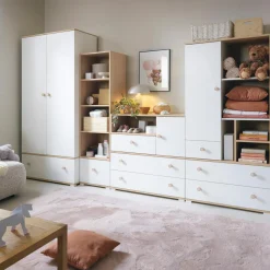 Discount inny Szafa biała z szufladą ZOYA