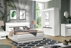Furni Home Szafy Z Lustrem|Szafy Uchylne^Szafa IRMA 3D IM14 z oświetleniem