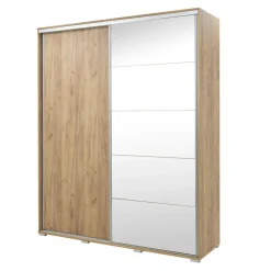 Szafy Z Lustrem|Szafy Przesuwne^Szafa przesuwna dąb craft ONTARIO 200 cm