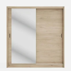 Sale inny Szafa przesuwna INES z lustrem 203 cm dąb cremona