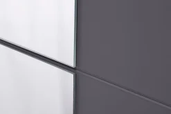 Clearance Szafa z lustrem grafitowa BASTIA 150 cm