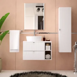Best inny Szafka łazienkowa wisząca biały mat 20 cm