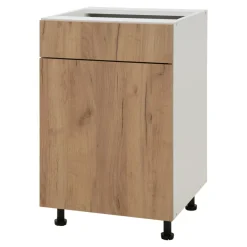 Szafki Kuchenne^Szafka dolna BASIC PLUS BP/D50S1 dąb craft złoty