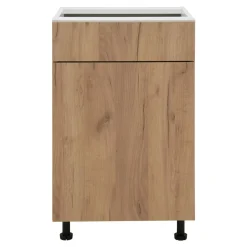 Szafki Kuchenne^Szafka dolna BASIC PLUS BP/D50S1 dąb craft złoty