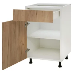 Szafki Kuchenne^Szafka dolna BASIC PLUS BP/D50S1 dąb craft złoty