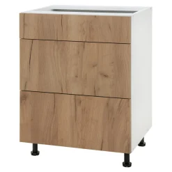 Szafki Kuchenne^Szafka dolna BASIC PLUS BP/D60S3 dąb craft złoty