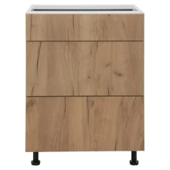 Szafki Kuchenne^Szafka dolna BASIC PLUS BP/D60S3 dąb craft złoty
