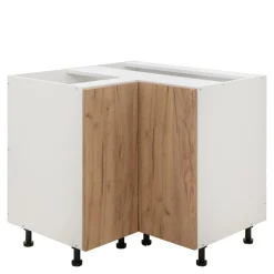 Outlet Szafka dolna narożna BASIC PLUS BP/D90NW dąb craft złoty