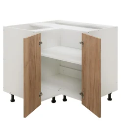 Outlet Szafka dolna narożna BASIC PLUS BP/D90NW dąb craft złoty