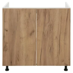 Sale Szafka dolna pod zlewozmywak BASIC PLUS BP/D80Z dąb craft złoty