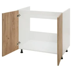 Sale Szafka dolna pod zlewozmywak BASIC PLUS BP/D80Z dąb craft złoty