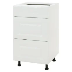 Szafki Kuchenne^Szafka dolna z 3 szufladami BASIC PLUS BP/D45SR3 biały mat