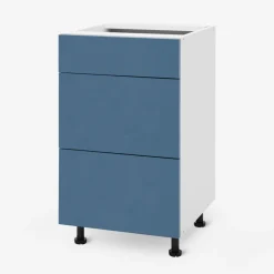 Szafki Kuchenne^Szafka dolna z 3 szufladami BASIC PLUS BP/D45SR3 alby blue