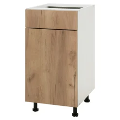 Szafki Kuchenne^Szafka dolna z szufladą BASIC PLUS BP/D40SR1 dąb craft złoty