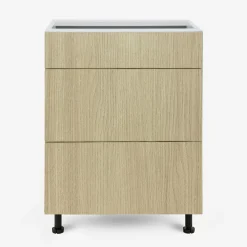 Szafki Kuchenne^Szafka dolna z szufladami BASIC PLUS BP/D60S3 sand barbera oak
