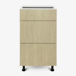 Szafki Kuchenne^Szafka dolna z szufladami BASIC PLUS BP/D45S3 sand barbera oak