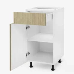 Szafki Kuchenne^Szafka dolna z szufladami BASIC PLUS BP/D45S3 sand barbera oak