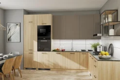 Discount Szafka górna narożna BASIC PLUS BP/G60NW sand barbera oak