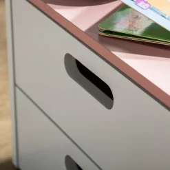 Hot inny Szafka nocna z szufladami FALIANO różowa