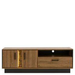 Sale Furni Home Szafka RTV DORIAN DN1 2D1S z oświetleniem