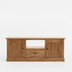 Best inny Szafka RTV z litego drewna PAOLA brzoza naturalna, 150 cm