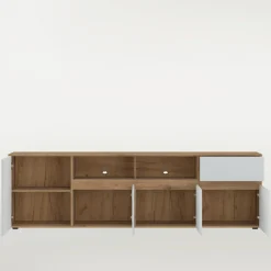 New inny Szafka RTV z ryflowaniem MANILLA 200 cm