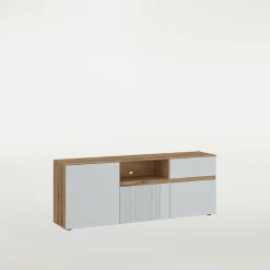 inny Szafki Rtv|Szafki^Szafka RTV z ryflowaniem MANILLA 150 cm