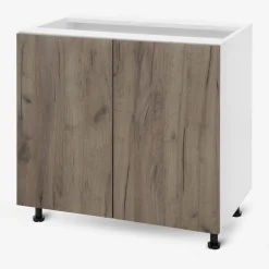 Szafki Kuchenne^Szafka stojąca BASIC PLUS BP/D80 dark rockfort hickory