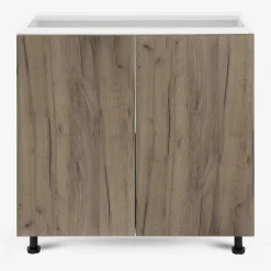 Szafki Kuchenne^Szafka stojąca BASIC PLUS BP/D80 dark rockfort hickory