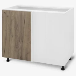 Discount Szafka stojąca narożna BASIC PLUS BP/DNLP dark rockfort hickory