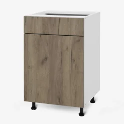 New Szafka stojąca z szufladą BASIC PLUS BP/D50SR1 dark rockfort hickory