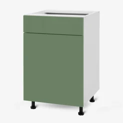 inny Szafki Kuchenne^Szafka stojąca z szufladą BASIC PLUS BP/D50SR1 smoke green