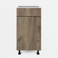 Clearance Szafka stojąca z szufladą BASIC PLUS BP/D40S1 dark rockfort hickory