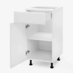 inny Szafki Kuchenne^Szafka stojąca z szufladą BASIC PLUS BP/D40SR1 biały mat