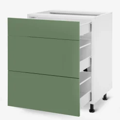 inny Szafki Kuchenne^Szafka stojąca z szufladami BASIC PLUS BP/D60S3 smoke green