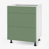 inny Szafki Kuchenne^Szafka stojąca z szufladami BASIC PLUS BP/D60SR3 smoke green